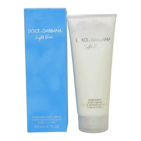 dolce and gabbana light blue body cream.